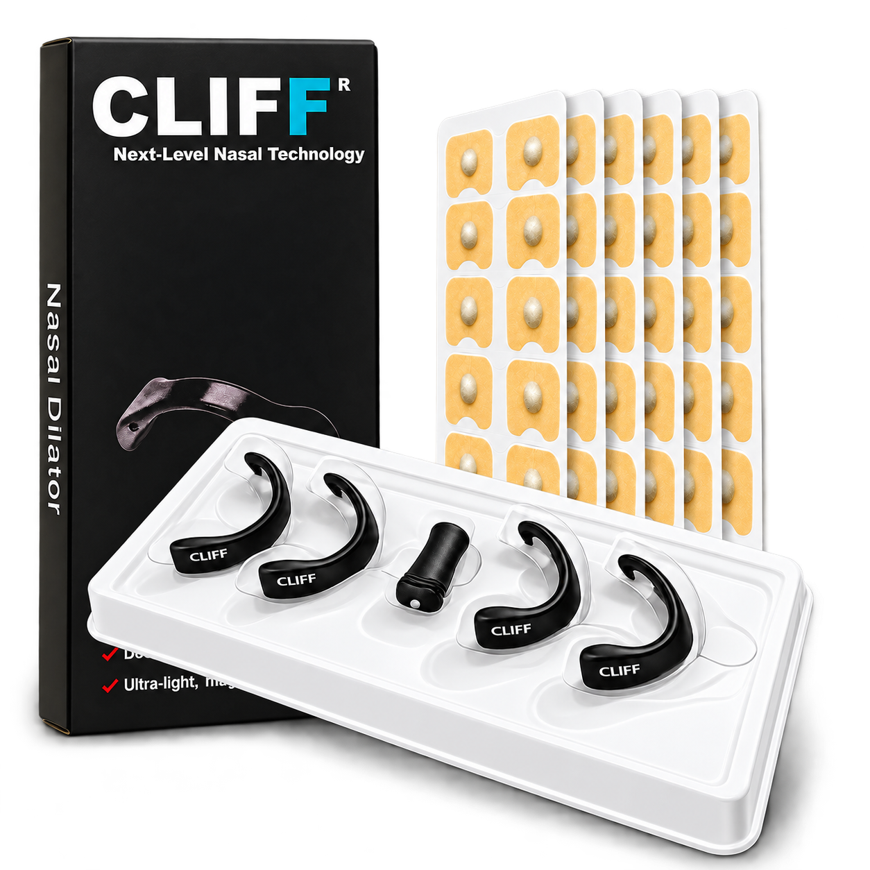 Kit CLIFF® con bandas, parches y aplicador